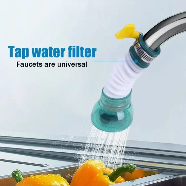 Universal 360 Rotation Faucet Bubbler Swivel Water Saving Economizer Head Shower Kitchen Faucet Nozzle Adapter Sink Accessories - Image 2