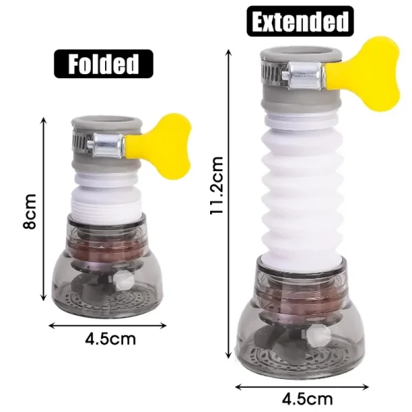 Universal 360 Rotation Faucet Bubbler Swivel Water Saving Economizer Head Shower Kitchen Faucet Nozzle Adapter Sink Accessories - Image 6