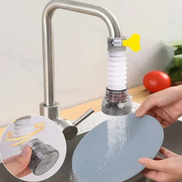 Universal 360 Rotation Faucet Bubbler Swivel Water Saving Economizer Head Shower Kitchen Faucet Nozzle Adapter Sink Accessories - Image 4