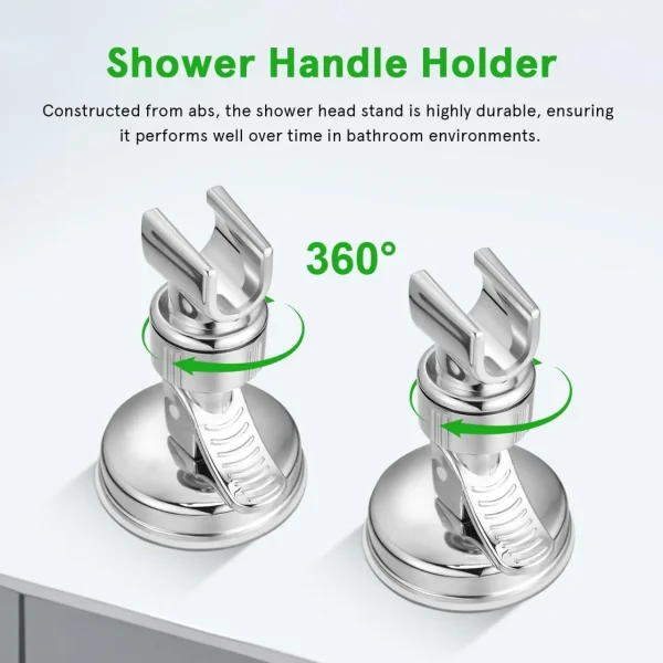 1-4Pcs Suction Cup Shower Head Support No Drill Waterproof Reusable Super Load-bearing Shower Holder Universal Shower Holder - Image 5